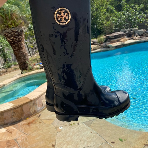Tory Burch rain boots Women Size 7 - Picture 2 of 8